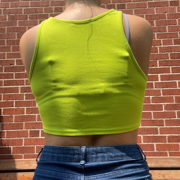 Zara Lime Green Tank Top - Picture 2 of 3